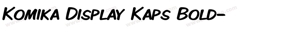 Komika Display Kaps Bold字体转换
